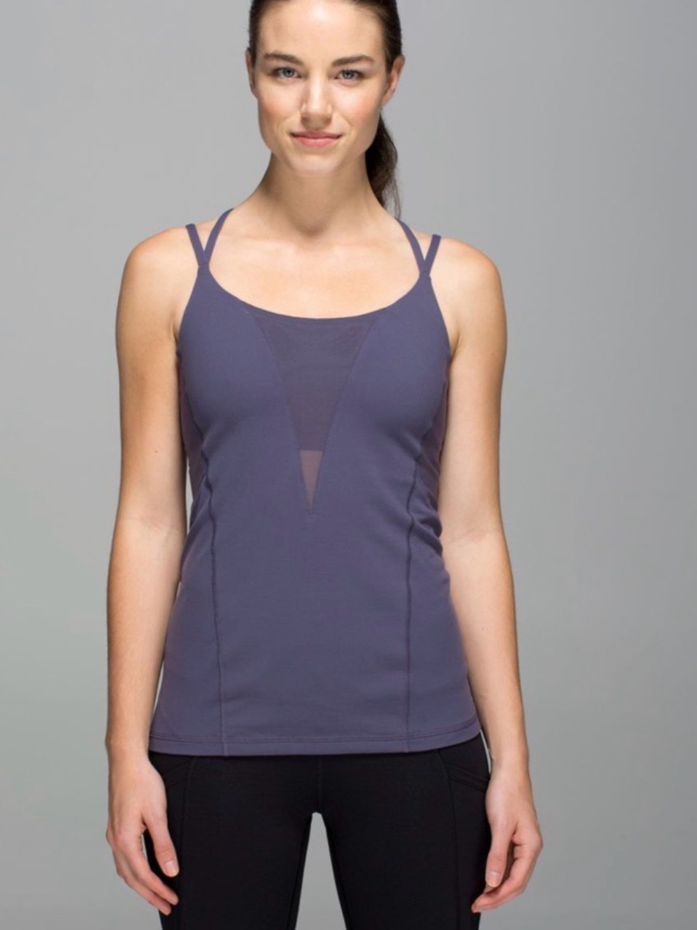 LULULEMON Purple Strappy Athletic Tank Top Size 12 (excellent condition)